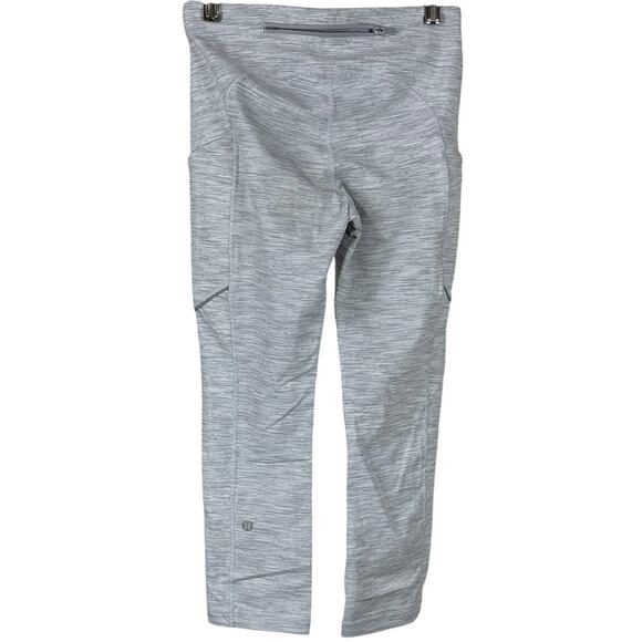 Lululemon Speed Up Crop 21" Wee Are From Space Nimbus Battleship Sz 4 EUC - Picture 5 of 10